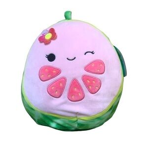Squishmallow 12” Lena Pink Watermelon Stuffed Plush